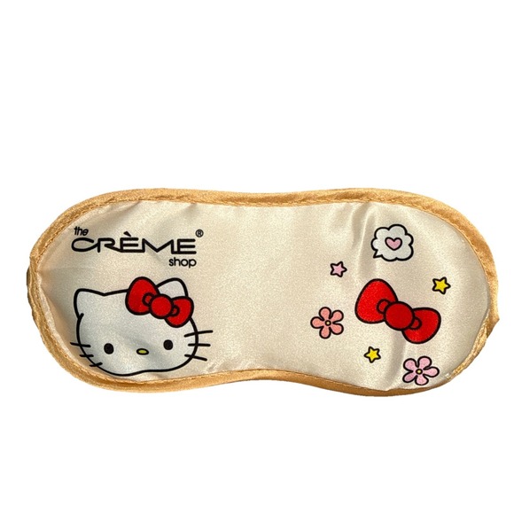 Sanrio Other - Hello Kitty Creme Shop Satin Sleep Eye Mask‎ Sanrio 2023 Pink Travel Spa Cream